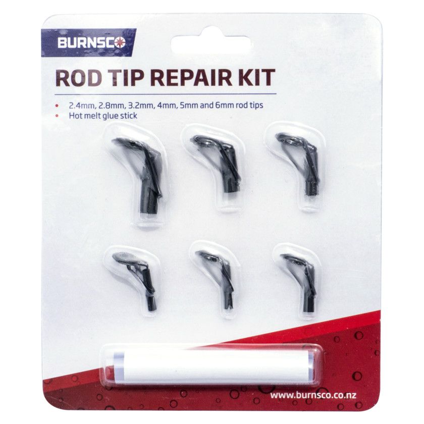 Berkley Black Rod Tip Repair Kit - Replacement Rod Tip Eyes - Black