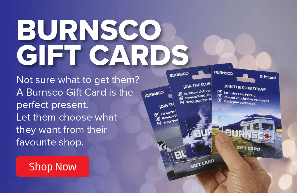 Burnsco Gift Cards | Gift Card | Burnsco Holiday Gift Guide | Boating, Fishing, RV, Watersports |NZ